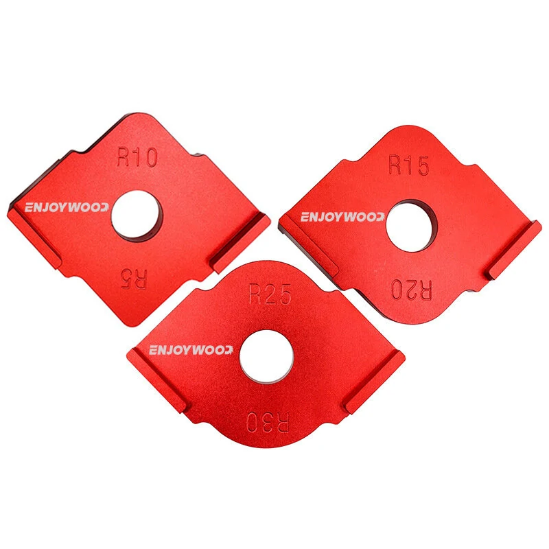 ENJOYWOOD 3PCS Aluminum Router Corner Jig Set R5-R30 6 in 1 Precision Woodworking Corner Templates Enduring and Easy to Use (image for) ENJOYWOOD 3PCS Aluminum Router Corner Jig Set R5-R30 6 in 1 Precision Woodworking Corner Templates Enduring and Easy to Use