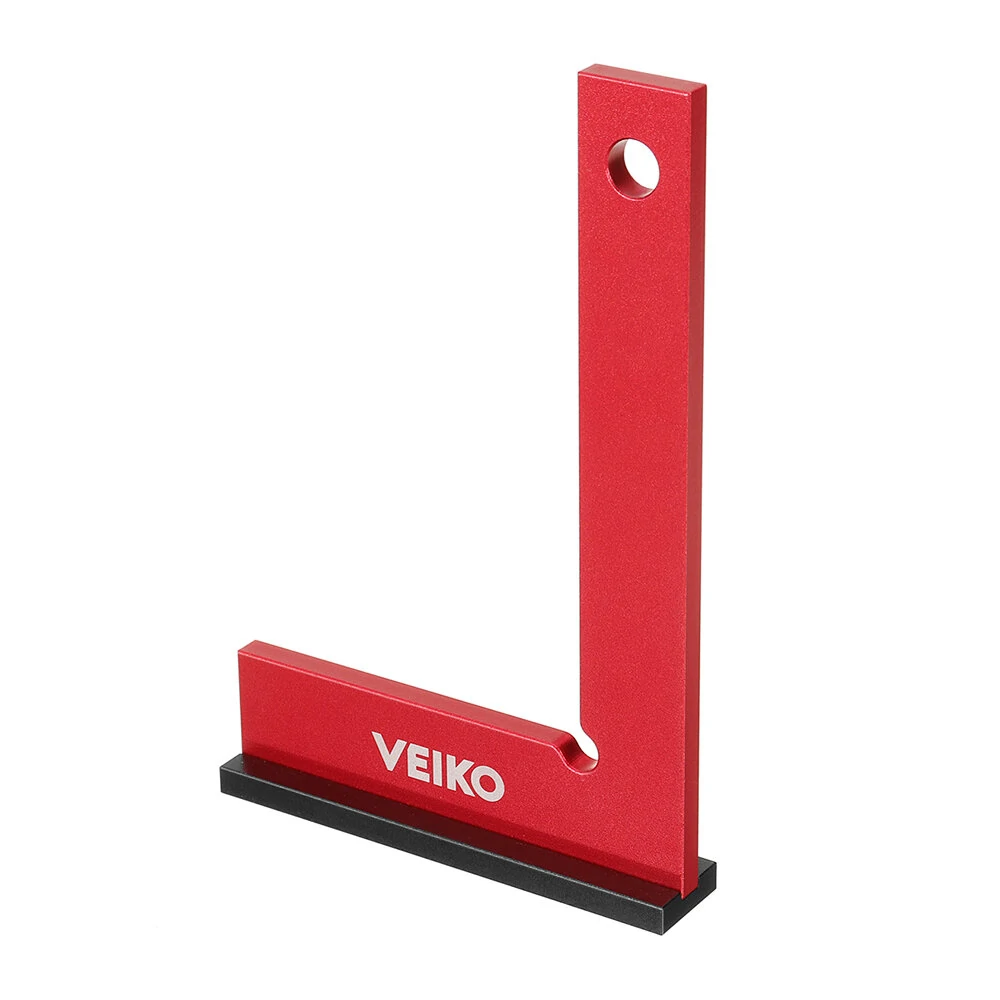 VEIKO Aluminum Alloy 150X100MM Square Ruler 90 Degree Right Angle Ruler With Solid Wide Base Check Tool Verticality Accurately (image for) VEIKO Aluminum Alloy 150X100MM Square Ruler 90 Degree Right Angle Ruler With Solid Wide Base Check Tool Verticality Accurately